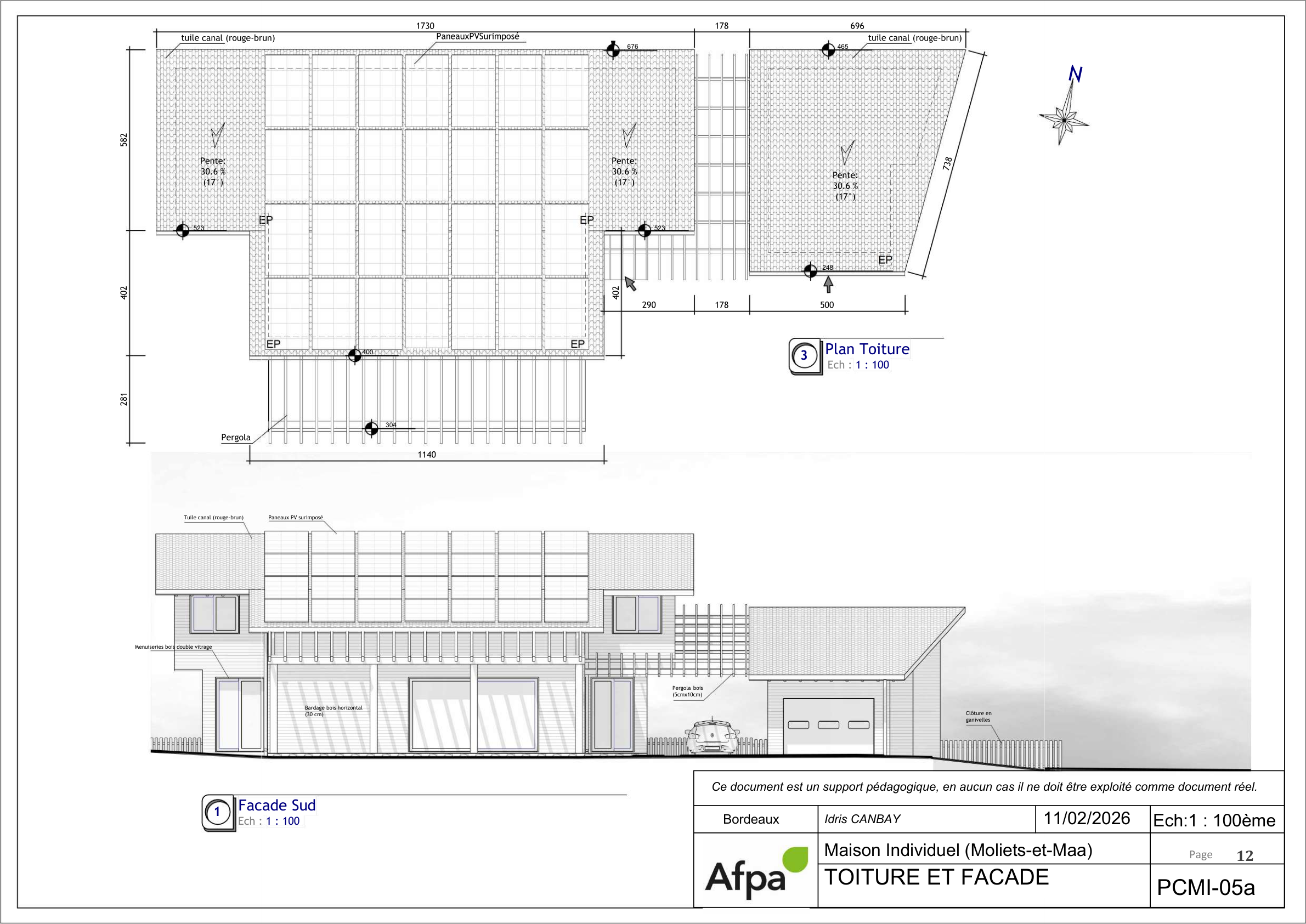 Maison Moliets — Plan