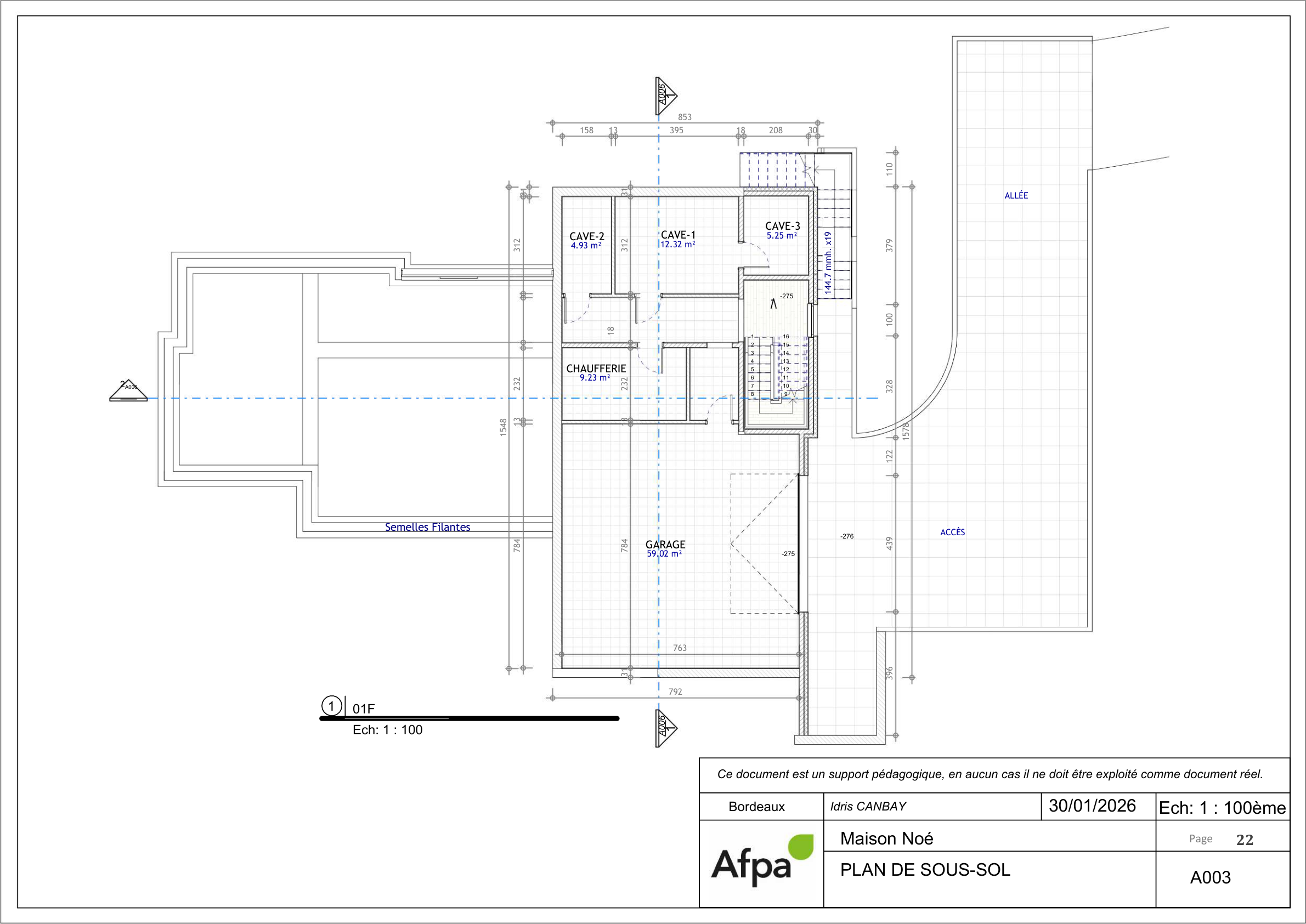 Maison Noé — Plan