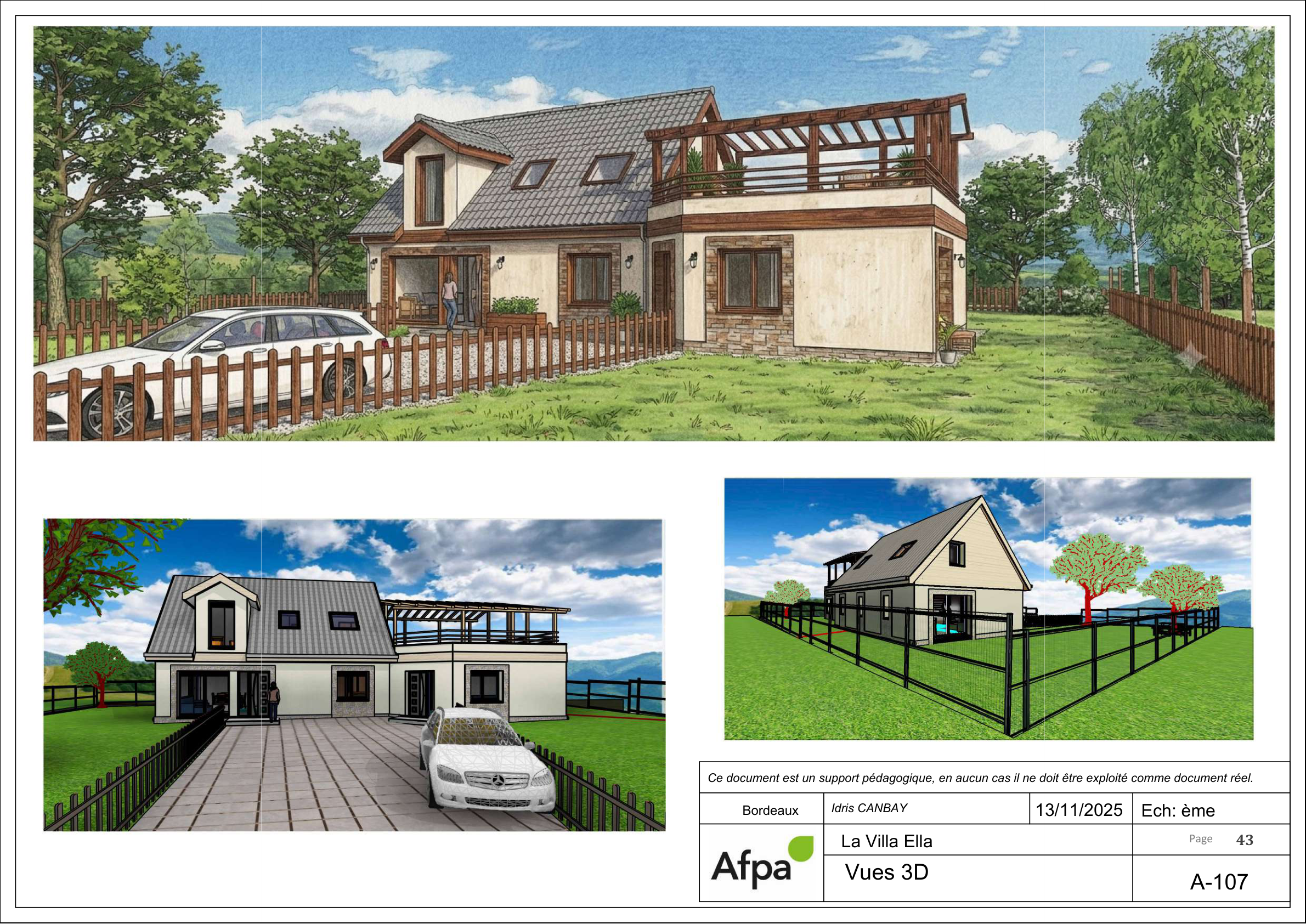 Villa Ella — Vue 3D